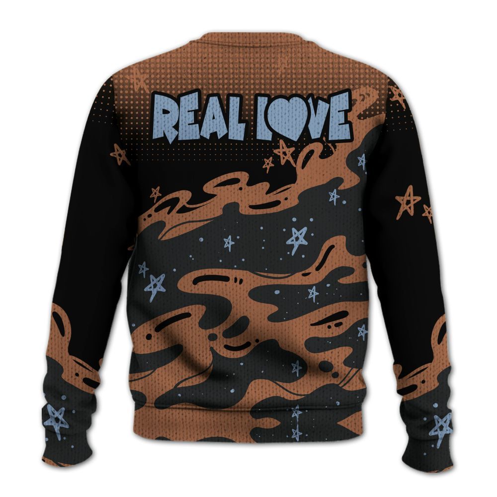Knitted Sweater To Match Air Foamposite Metallic Copper - Sincere Fondness Bear Stars