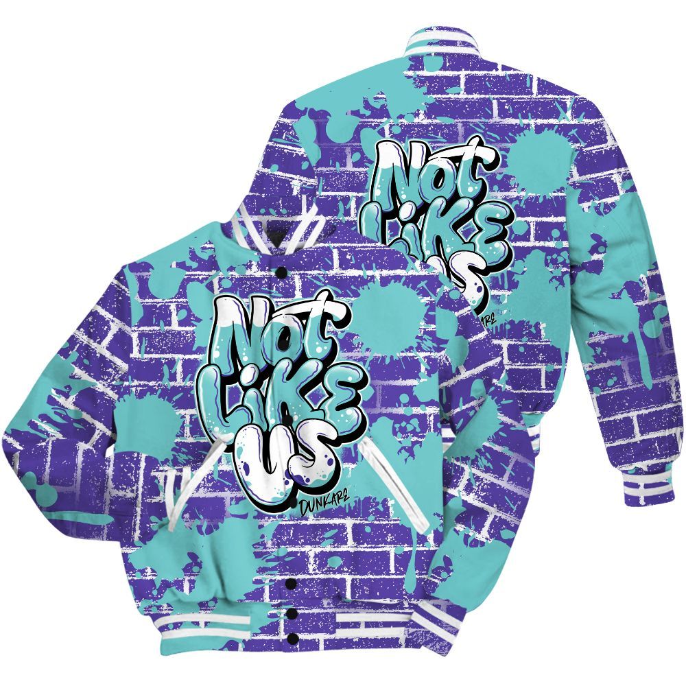 Varsity Jacket To Match Low Hornets 1s Shirt - None Like Us Graphic Brick Art All Over Print