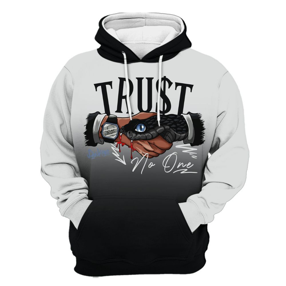 Hoodie To Match Mid Space Jam 1s - Snake Trust No One Drip All Over Print