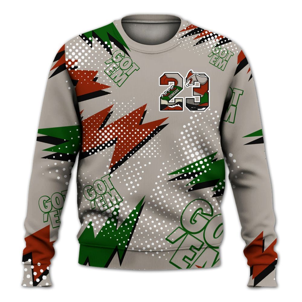 Sweatshirt To Match El Grito 5s - Custom Name Number 23 5s All Over Print