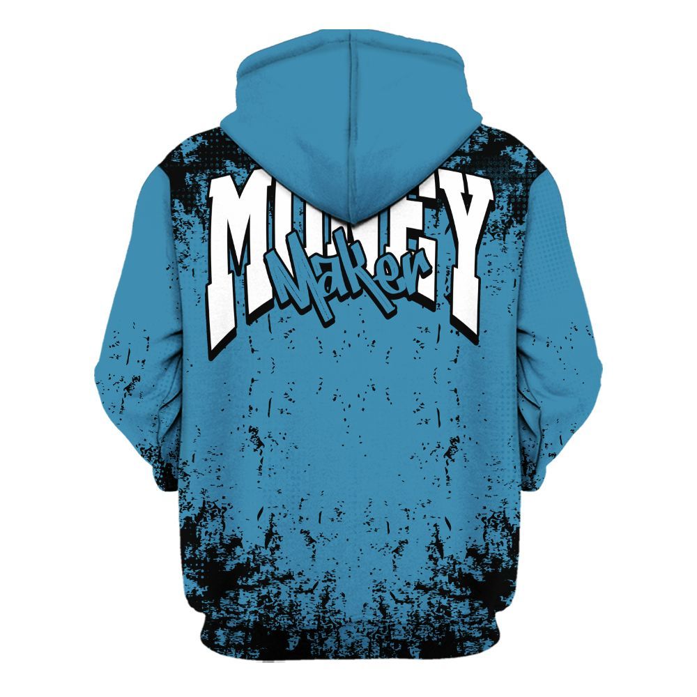 Hoodie To Match High OG UNC Reimagined 1s - Move In Silence Money Street Retro All Over Print