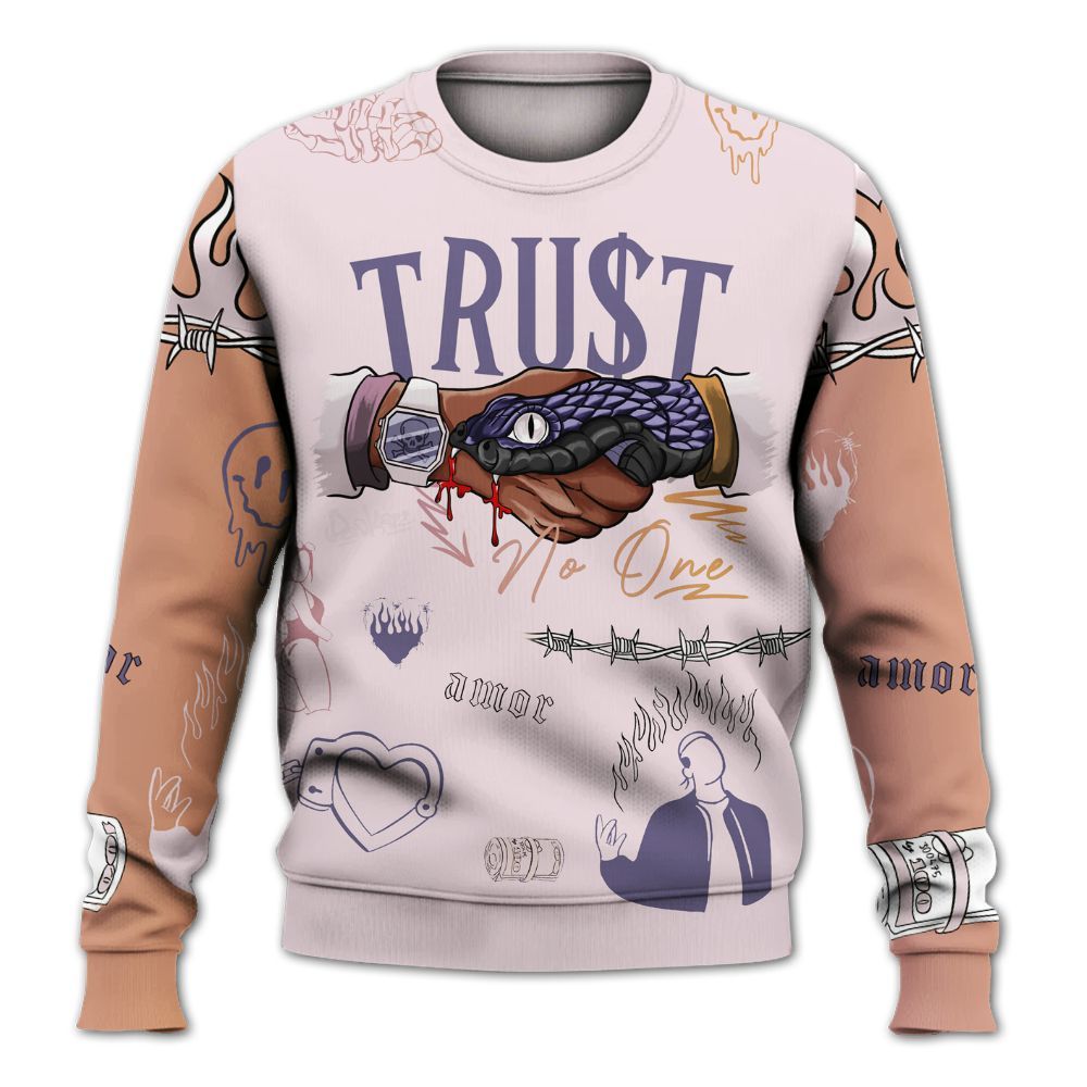 Sweatshirt To Match Book Sunrise 1s - Snake Trust No One All Over Print