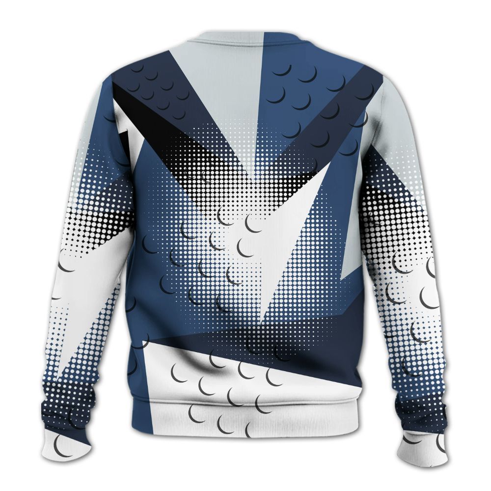 Sweatshirt To Match Midnight Navy 4s - Poly Custom Name Number 23 5s All Over Print