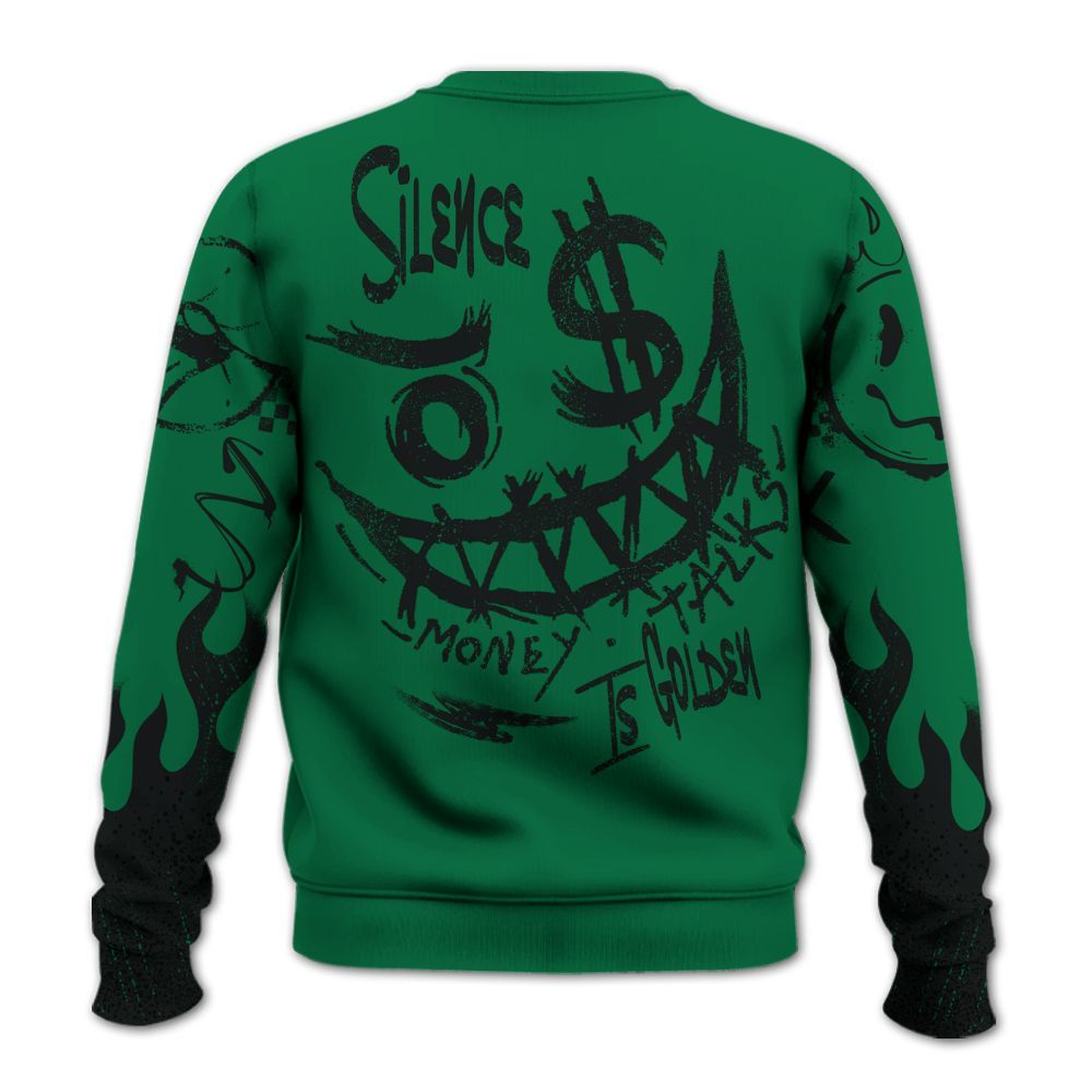 Sweatshirt To Match Pine Green 3s - Mouth Burning Street Style All Over Print