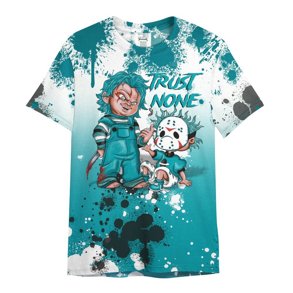 Shirt To Match Air Griffey Max Aquamarine 1s - Trust No One Scary All Over Print