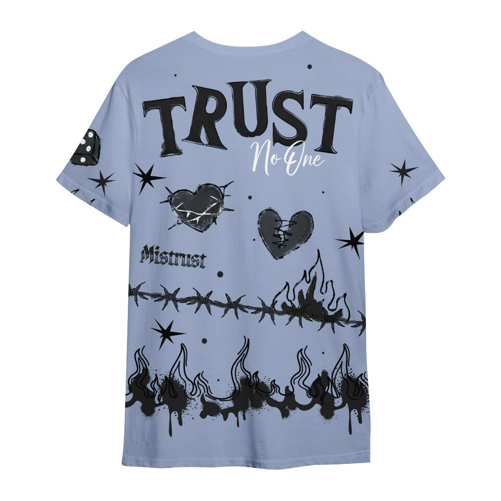 Shirt To Match Black Metallic 5s - Trust No One Snake-Bite Doodle Crayon All Over Print