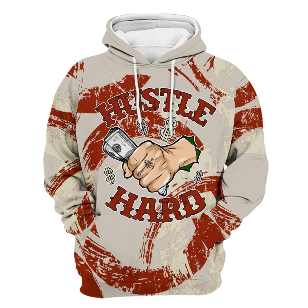 Hoodie To Match El Grito 5s - Hustles Hard! Splash All Over Print