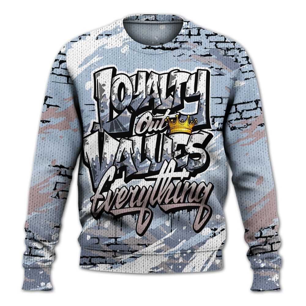 Knitted Sweater To Match Ja 2 Induction - Values Of Loyalty Drip