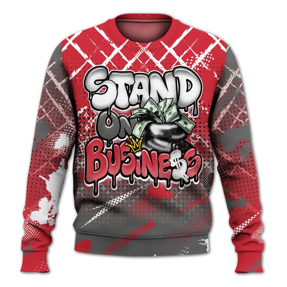 Sweatshirt To Match Bunny 2025 8s - Halftone Stand Business Dripping All Over Print