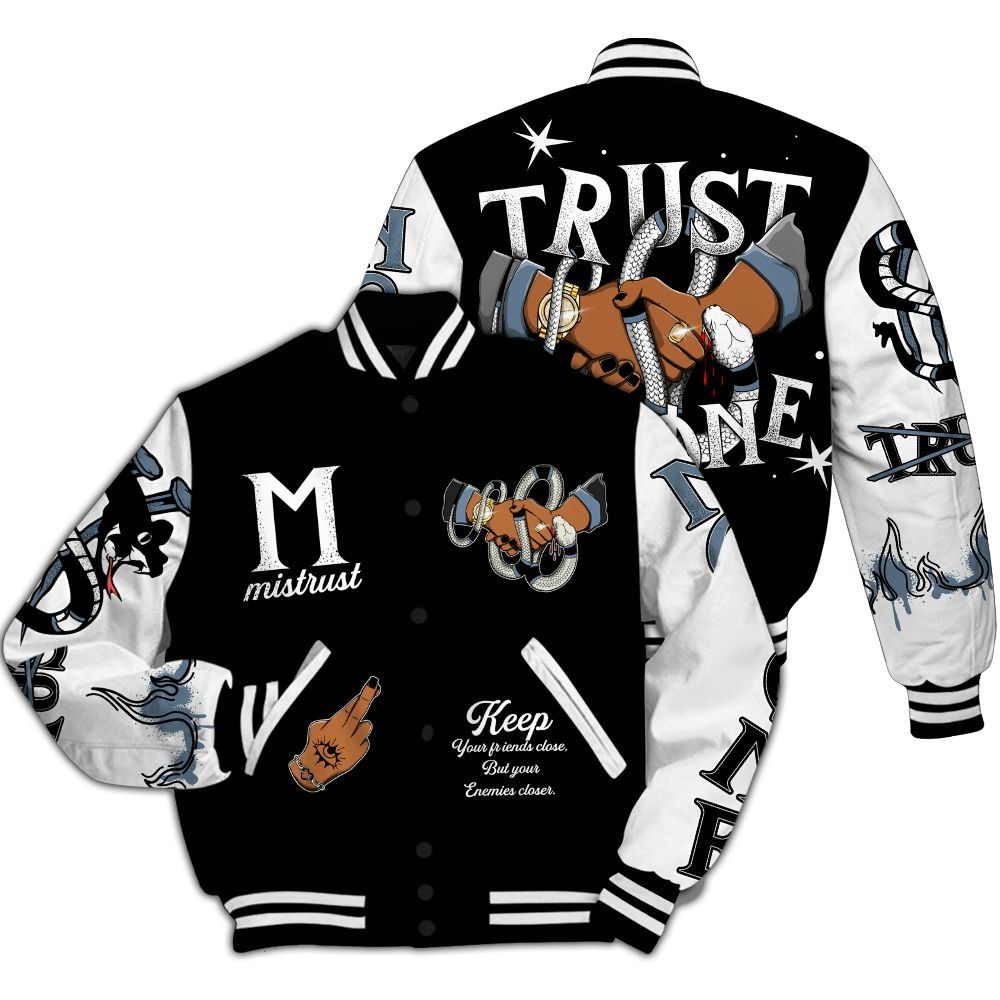 Varsity Jacket To Match Black Chrome 6s - Trust No One Snake-Bite Street Style All Over Print