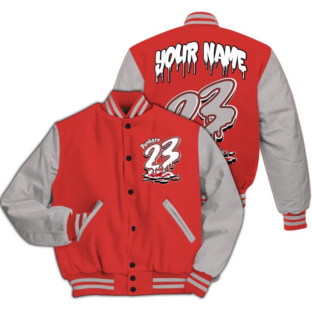 Varsity Jacket To Match Scoot Zeros ODD City - Custom Name 23 Drip All Over Print