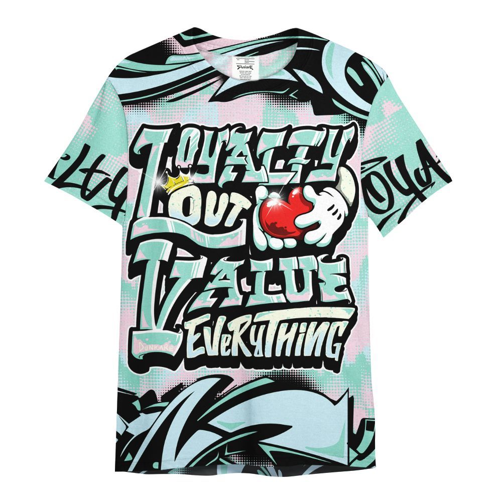 Shirt To Match Retro Easter 5s - Loyalty Out Value Graffiti All Over Print