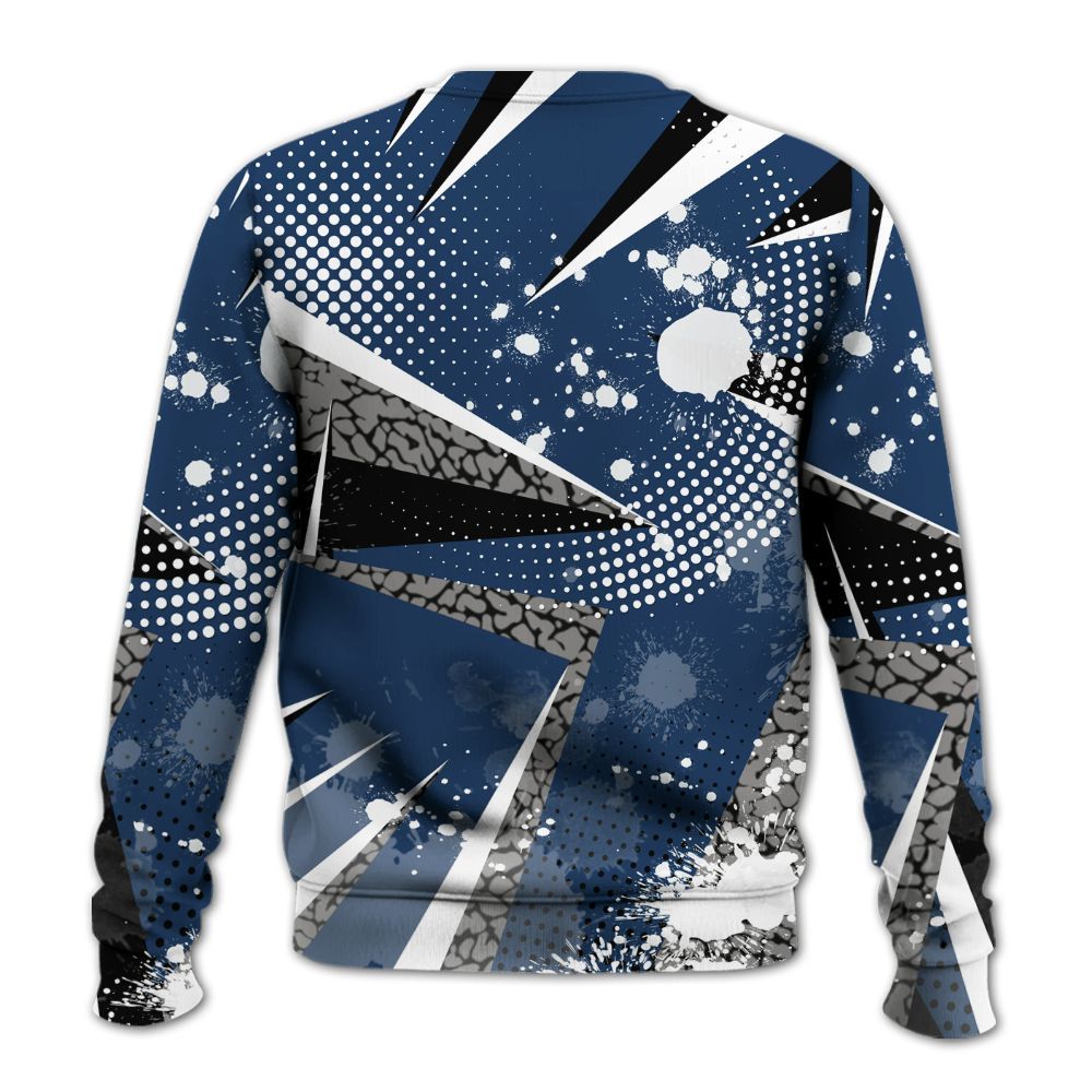 Sweatshirt To Match SP Sport Royal 3s - Poly Trust No One Dripping All Over Print