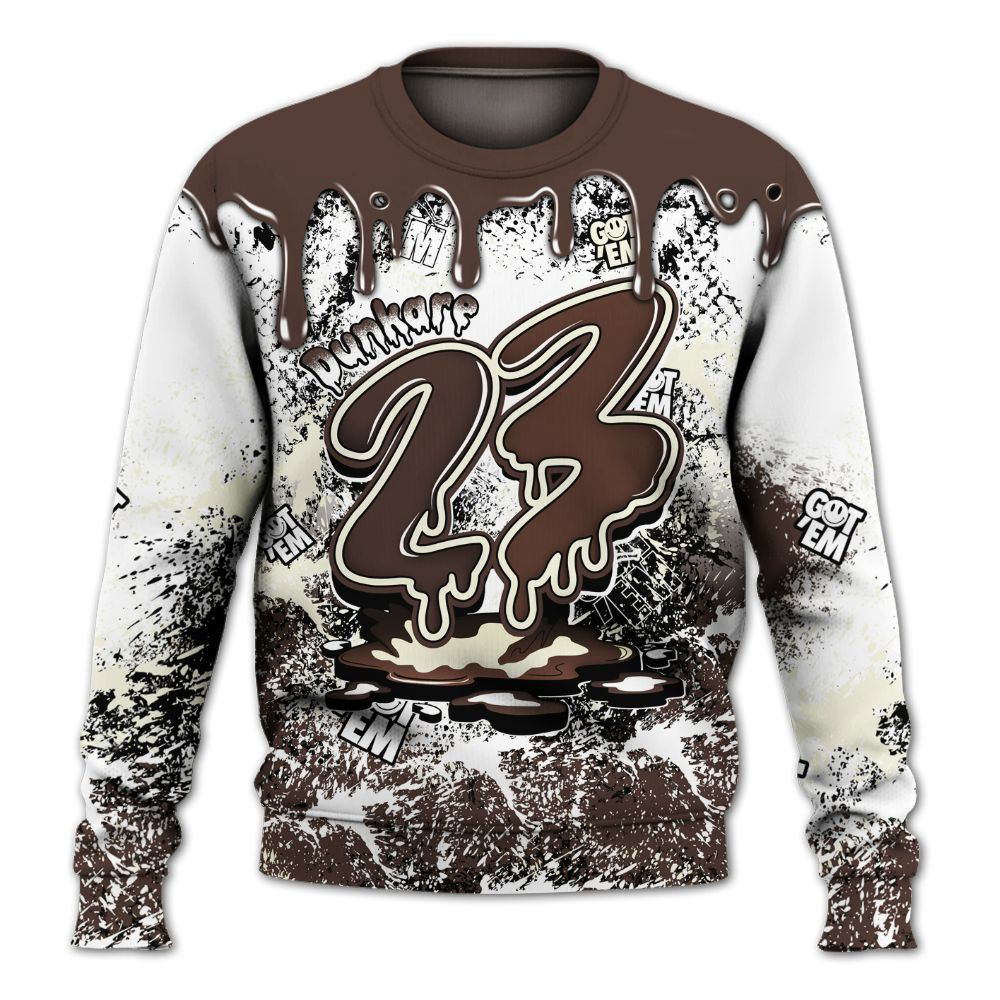 Sweatshirt To Match SoleFly Cafecito 12s - Dripping 23 Drip All Over Print