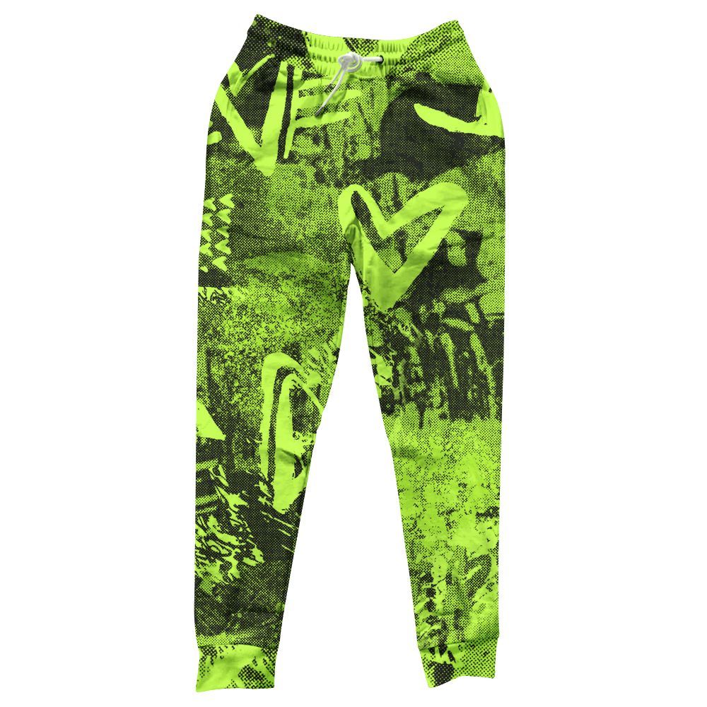 Sweatpant To Match Air Force 1 Low Dance Volt - Heart Grunge All Over Print