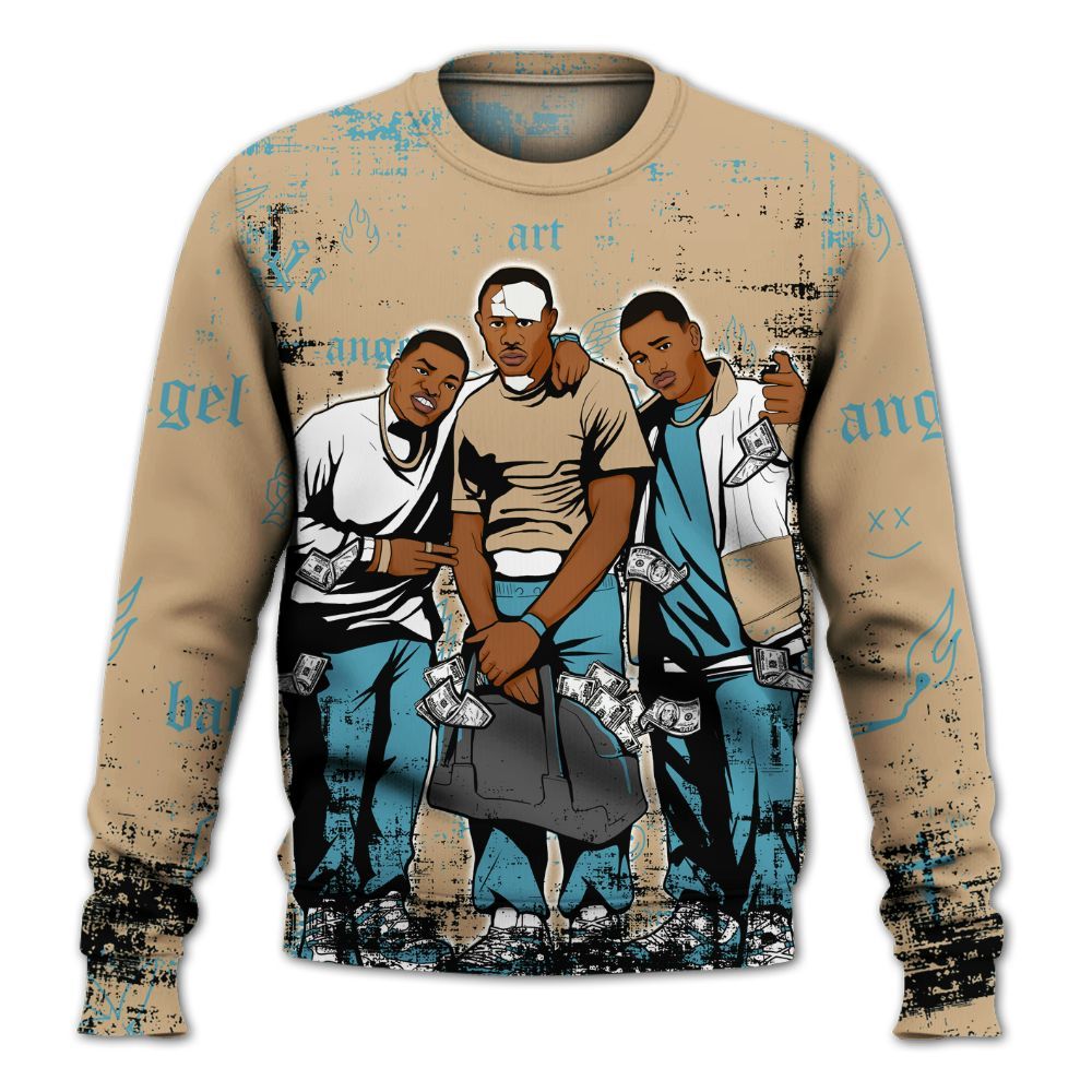 Sweatshirt To Match H-Town 11s - Paid In Full Money All Over Print