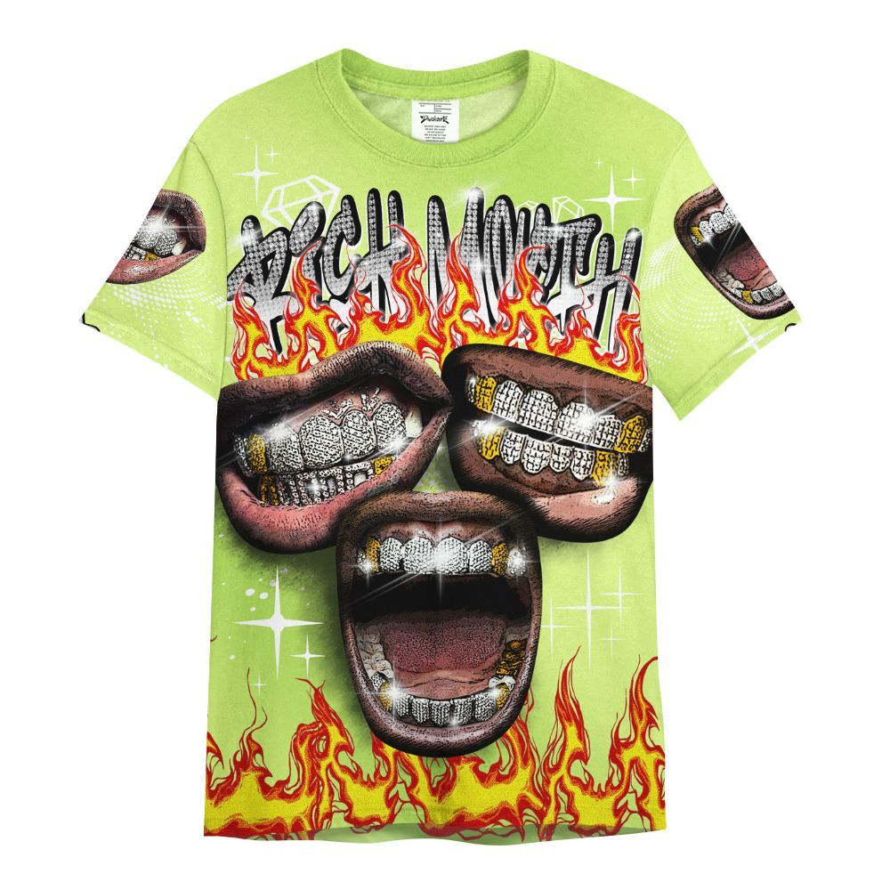 Shirt To Match Air Max SNDR Volt - Rich Mouth Fire Rap Retro 90s All Over Print