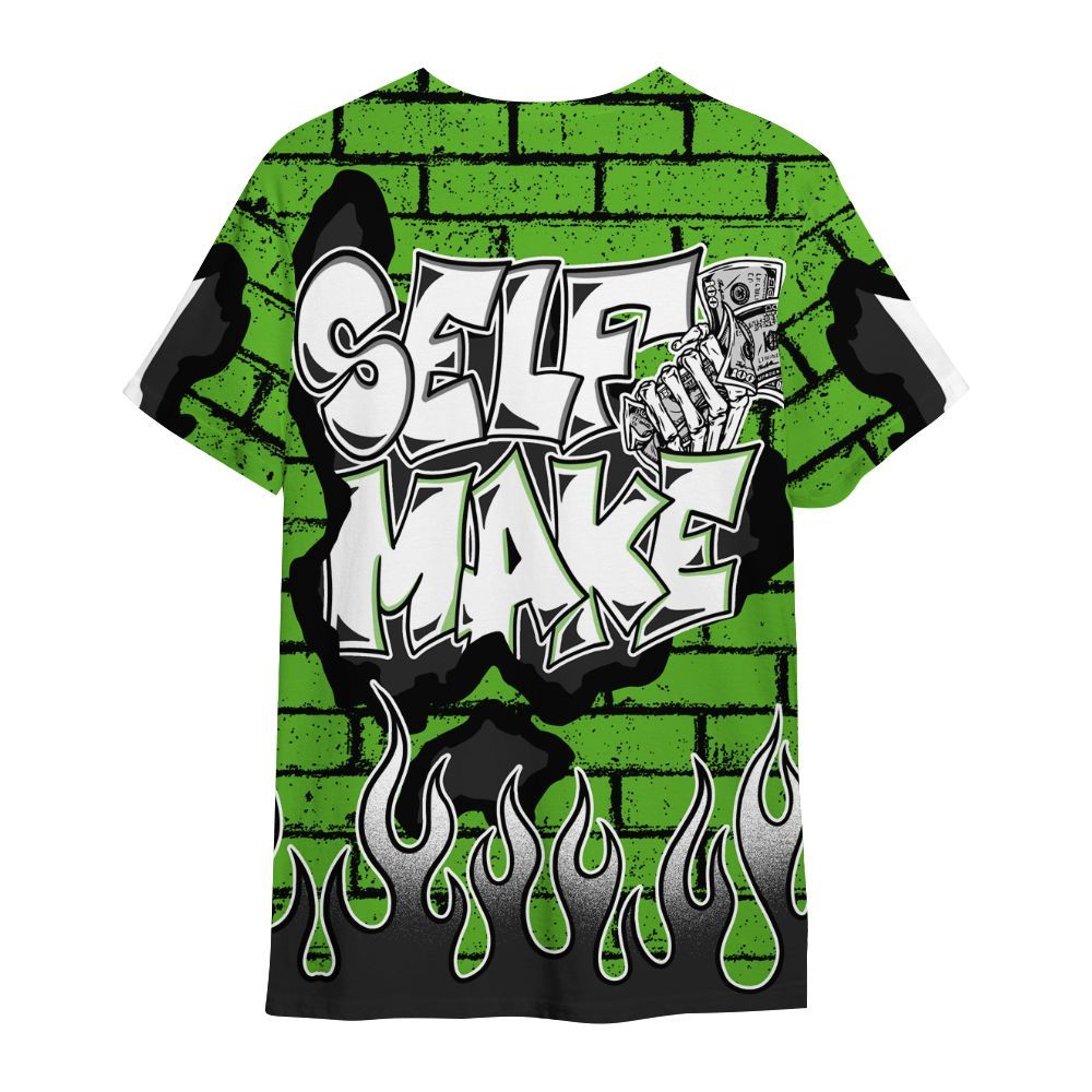 Shirt To Match Air Foamposite One Volt - Self Make Skeleton Crashed All Over Print
