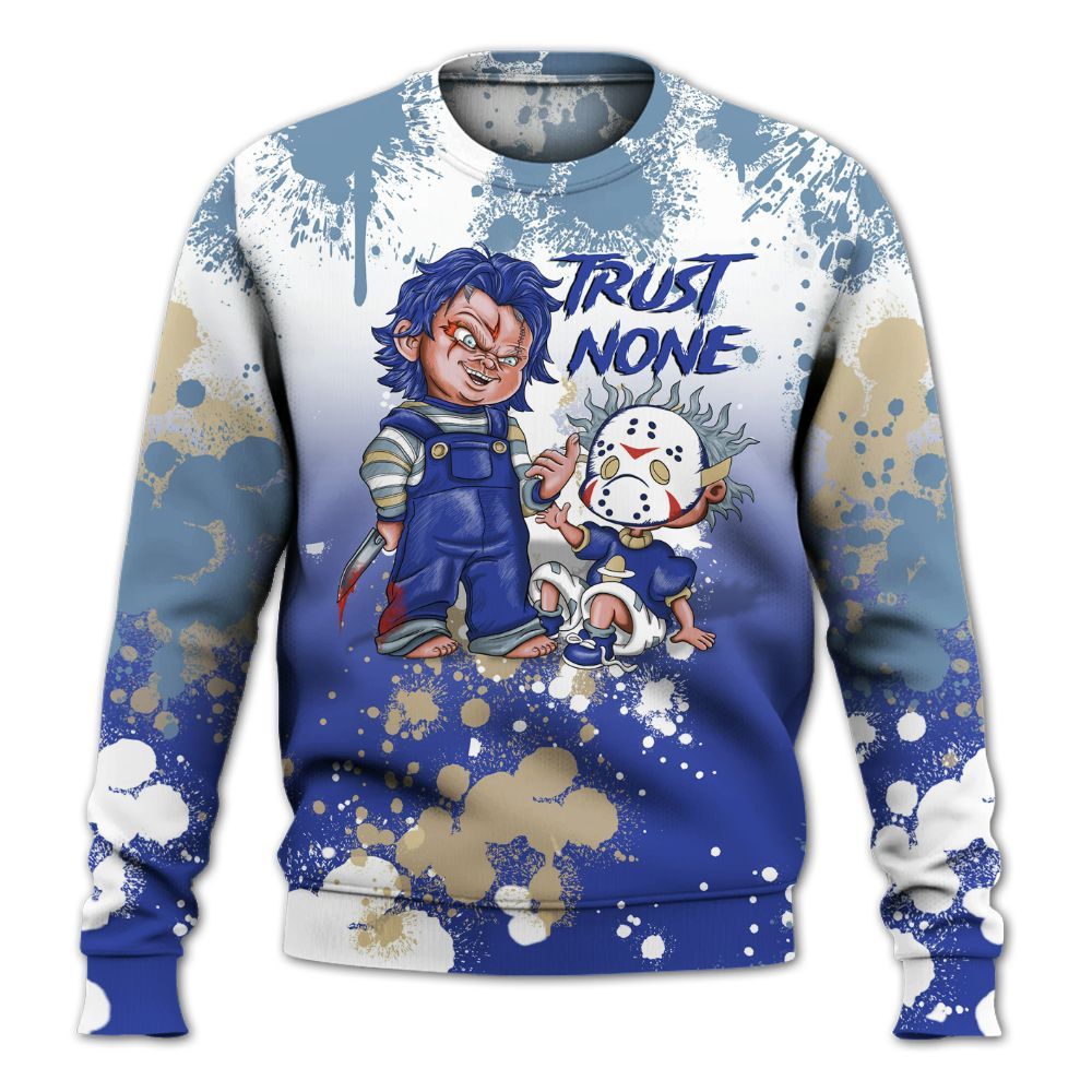 Sweatshirt To Match Air 180 Concord - Trust No One Scary All Over Print