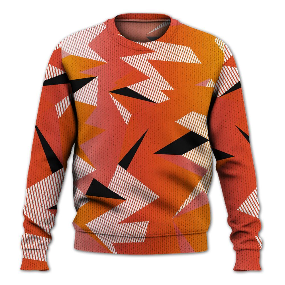 Knitted Sweater To Match Dunk High Candy Corn - Geometric Camouflage Pattern