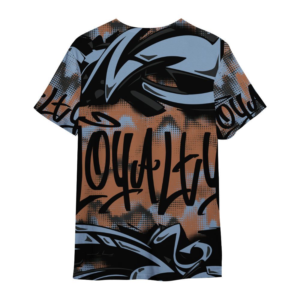 Shirt To Match Air Foamposite Metallic Copper - Loyalty Out Value Graffiti All Over Print