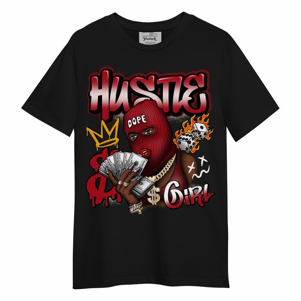 Shirt To Match Bred Velvet 11s - Money Hustles Girl Streetwear Unisex Shirt