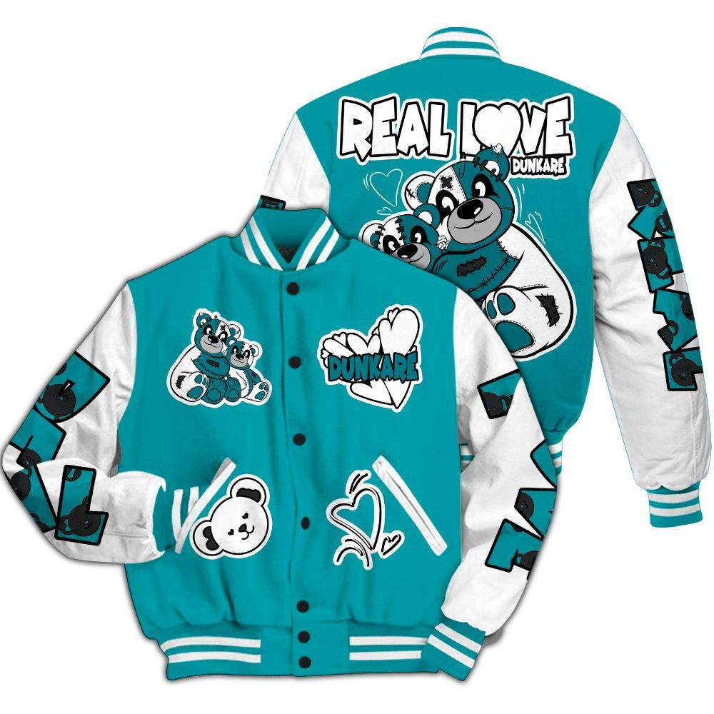 Varsity Jacket To Match Air Griffey Max Aquamarine 1s - Sincere Fondness Bear All Over Print