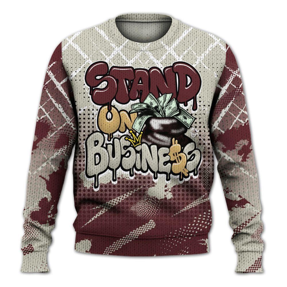 Knitted Sweater To Match Legacy 312 Year Of The Snake - Halftone Stand Business Dripping