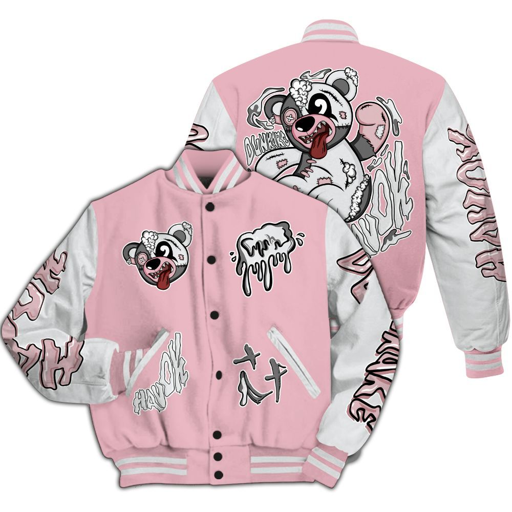 Varsity Jacket To Match Air Max DN Pink Foam - Havok Bear All Over Print