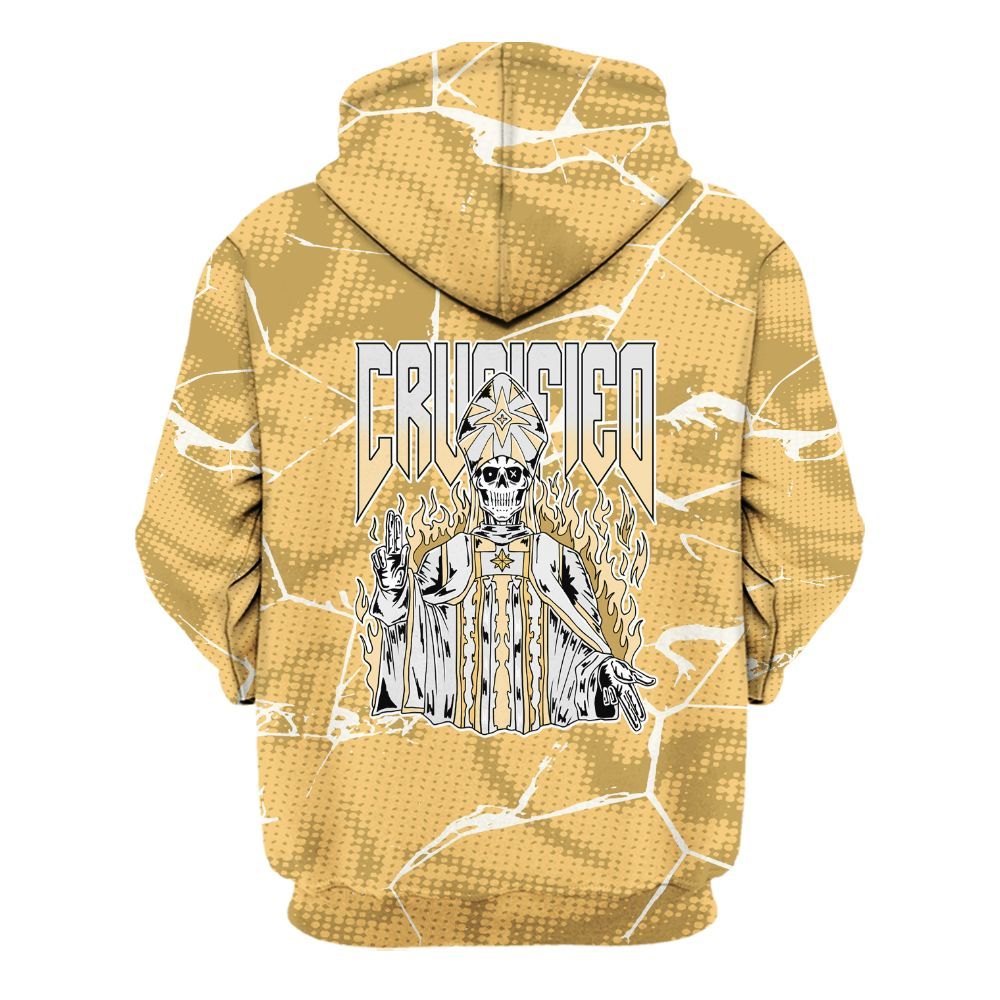 Hoodie To Match Craft Paris 6s - Crucified Skeleton Crack All Over Print