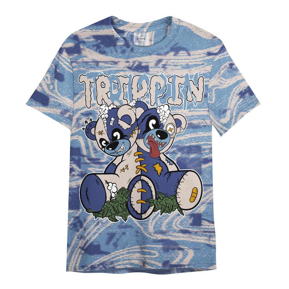 Shirt To Match High OG First In Flight 1s - Trippin Bear Blurry Graphic Shirt Unisex
