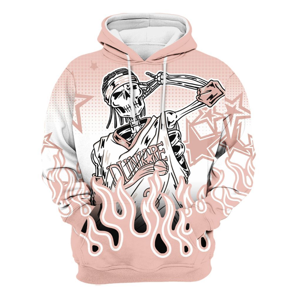 Hoodie To Match Dunk Low Pink Velvet - Allen Answer Unique Fire Custom Name All Over Print