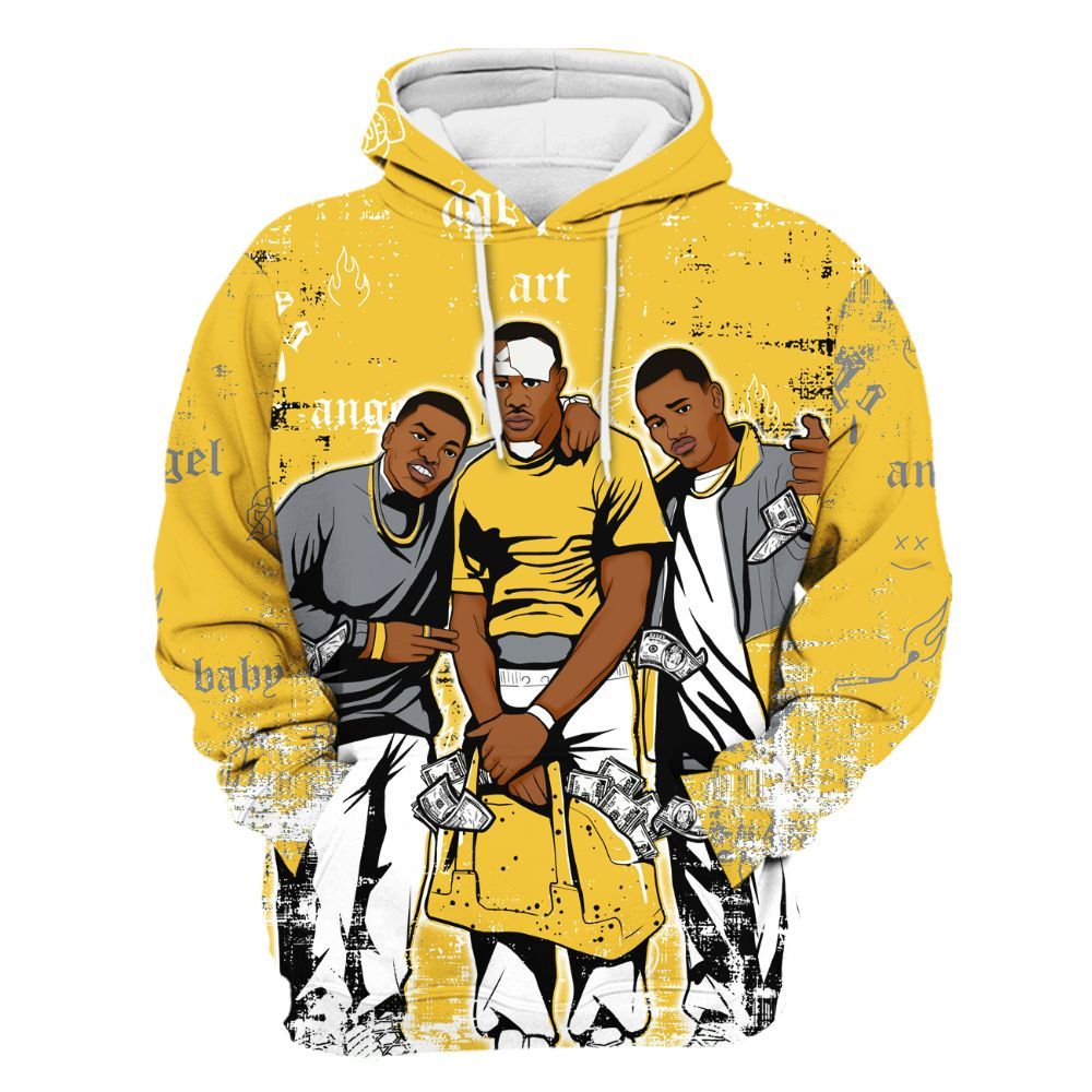 Hoodie To Match Retro Tokyo 5s - Paid In Full Money All Over Print