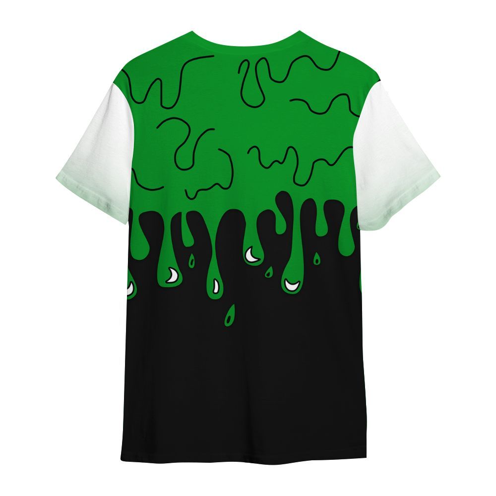 Shirt To Match Green Spark CJ1 T-Rex - Snake Trust No One Drip All Over Print