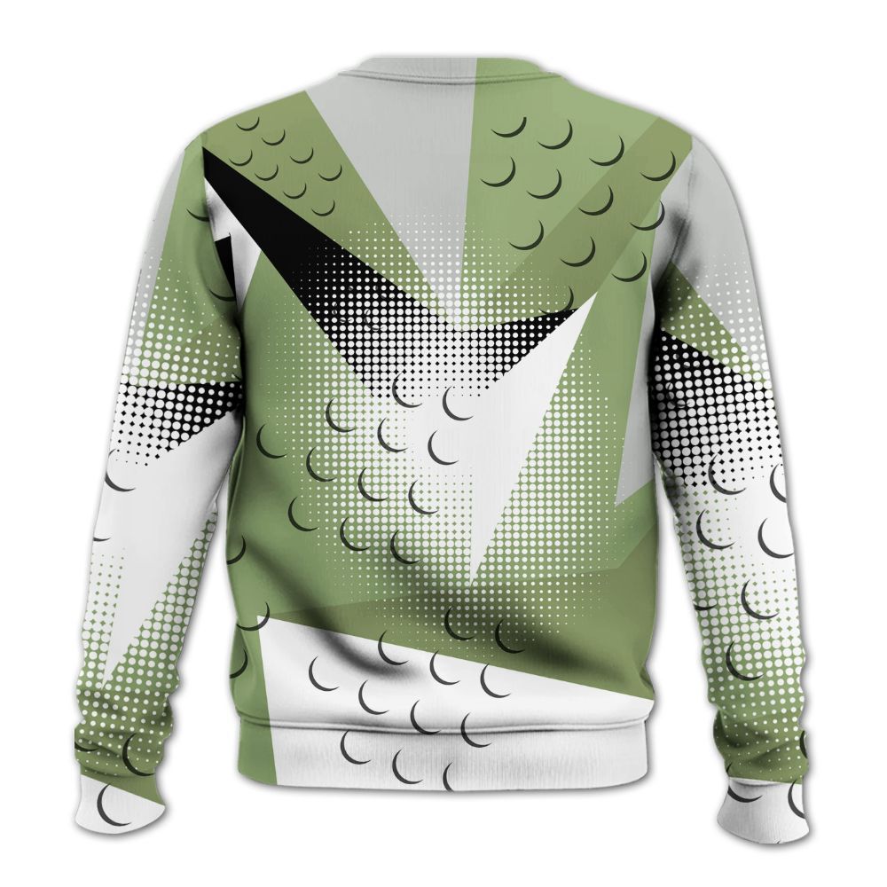 Sweatshirt To Match Oil Green 4s - Poly Custom Name Number 23 5s All Over Print