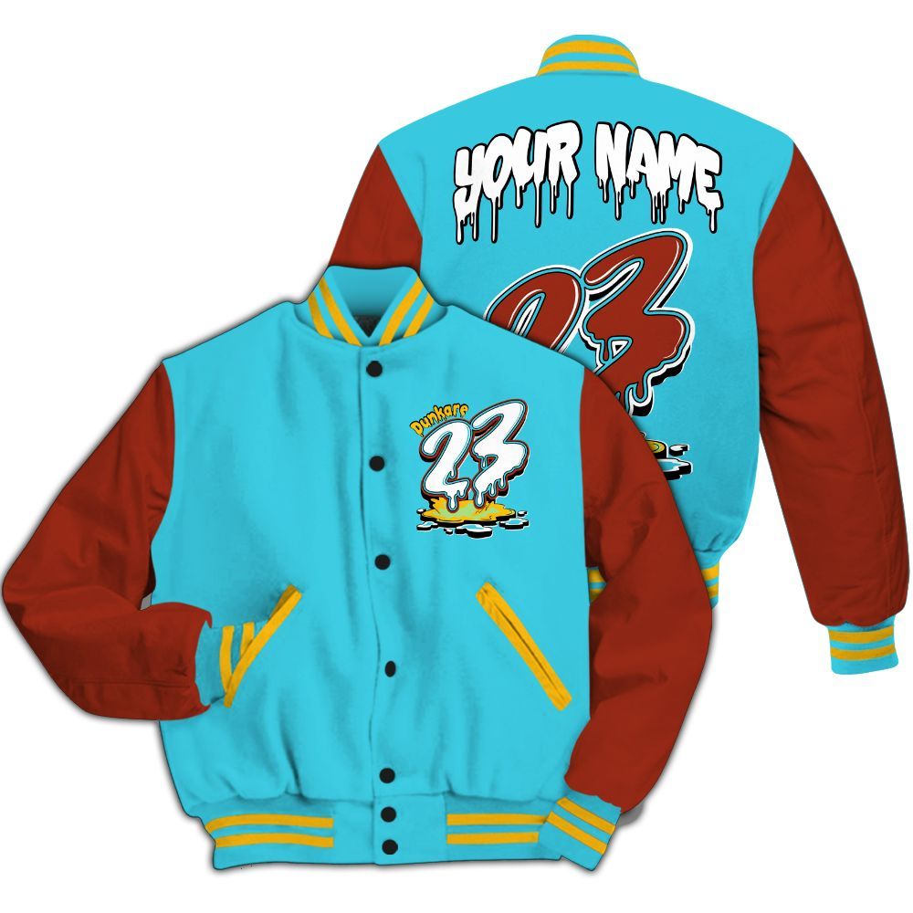 Varsity Jacket To Match SB Dunk Di'Orr Greenwood - Custom Name 23 Drip All Over Print