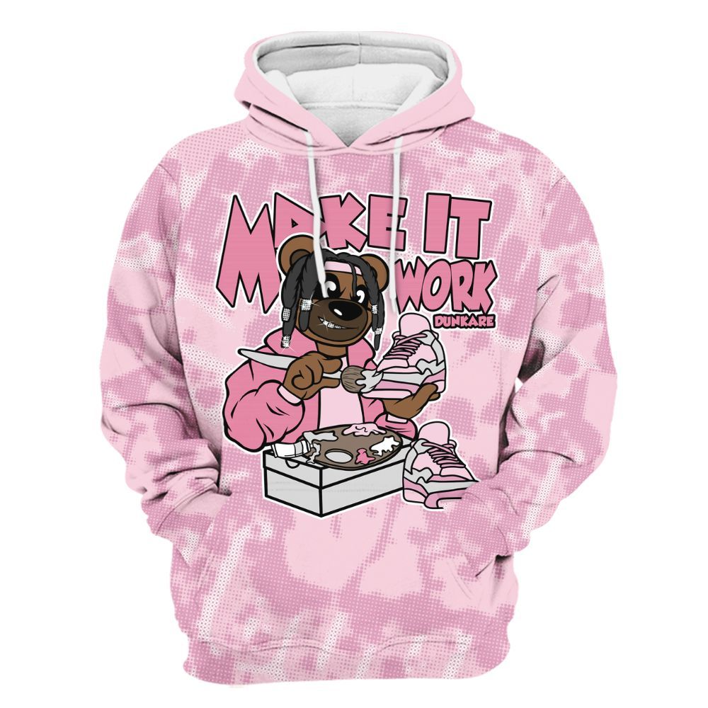 Hoodie To Match Orchid 4s - Pull It Off Bear Street All Over Print
