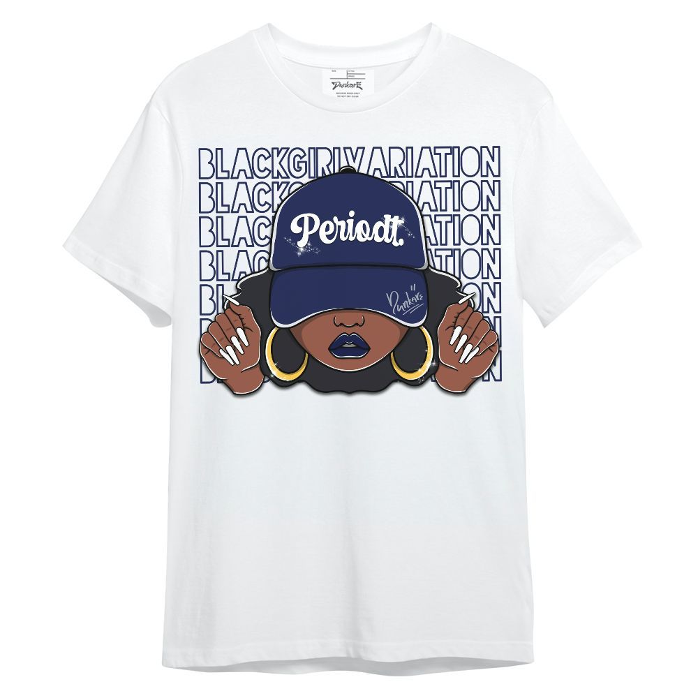 Shirt To Match Midnight Navy 11s - Black Girl Variation Unisex Shirt