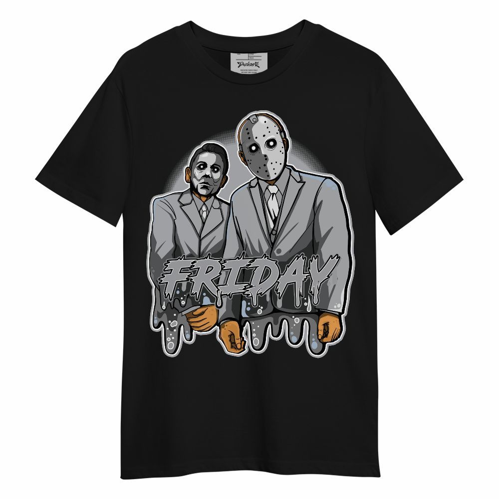 Shirt To Match Low OG Wolf Grey 1s - Friday Halloween Graphic Unisex Shirt