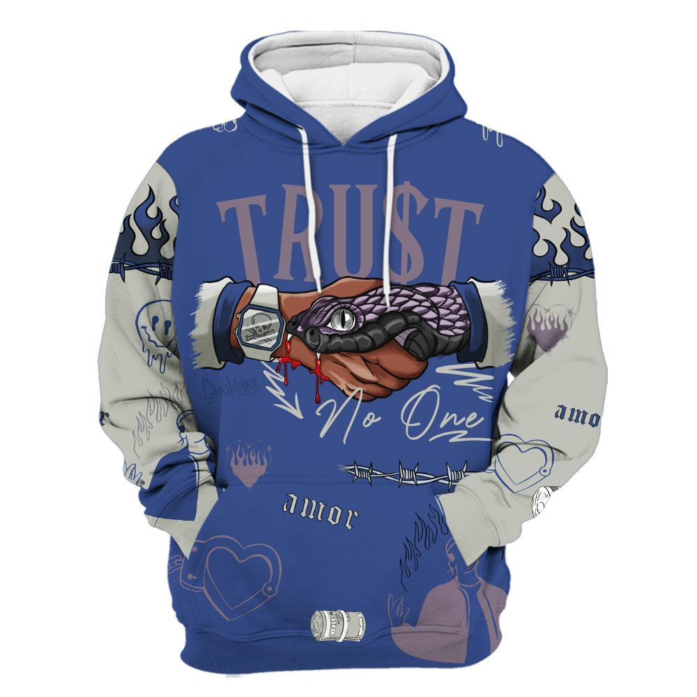 Hoodie To Match Low OG Voodoo Alternate 1s - Snake Trust No One All Over Print
