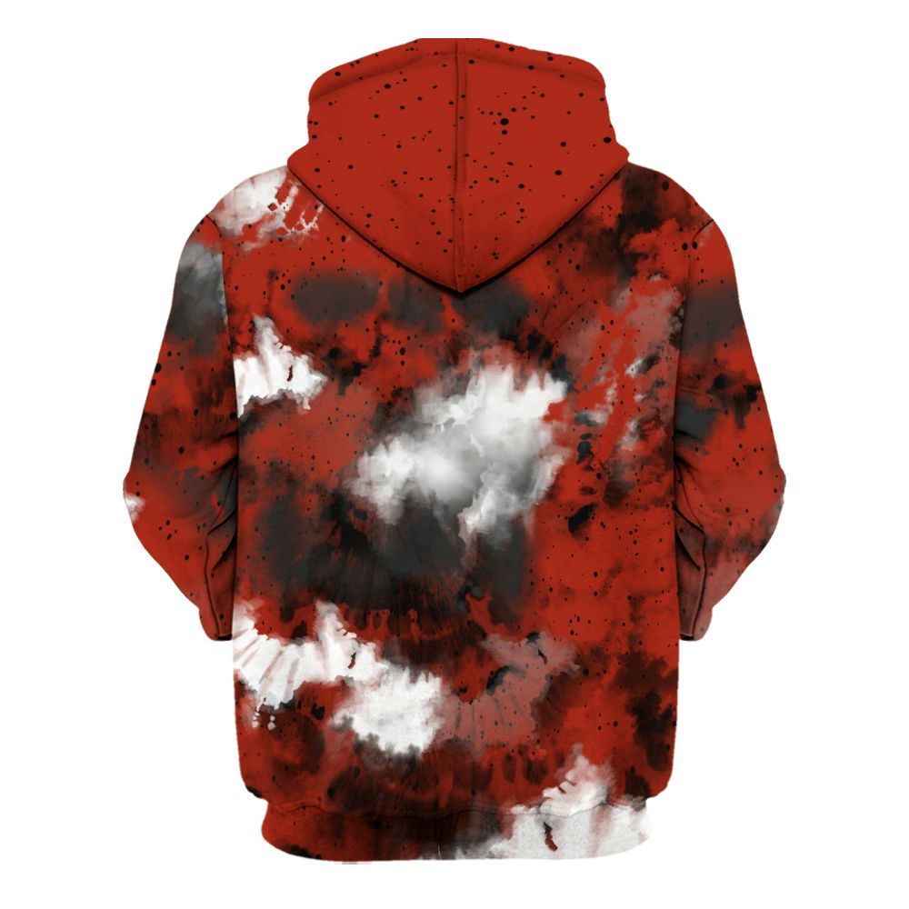 Hoodie To Match Red Cement 4s - SNEAKER Girl Money Drip Tie Dye All Over Print