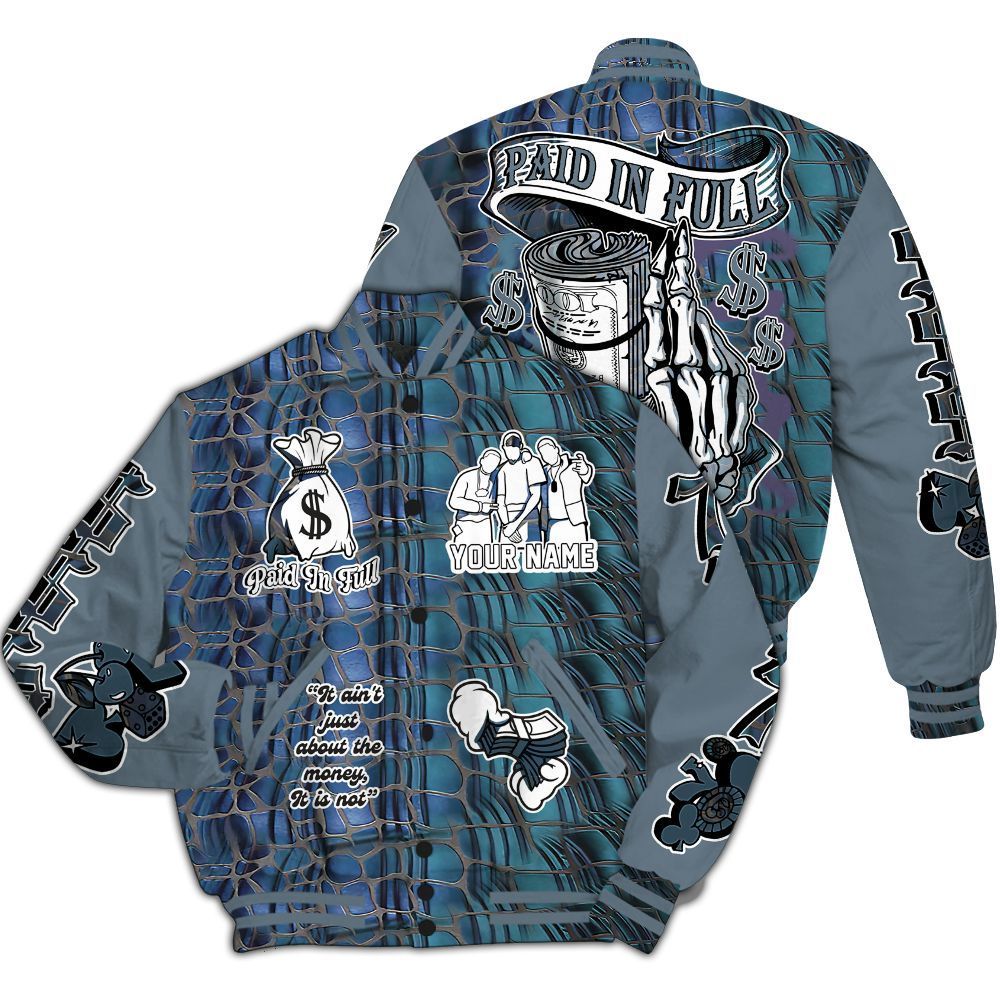 Varsity Jacket To Match Air Foamposite Kazuya Mishima - Paid In Full Baseball Varsity Jacket Custom Name All Over Print