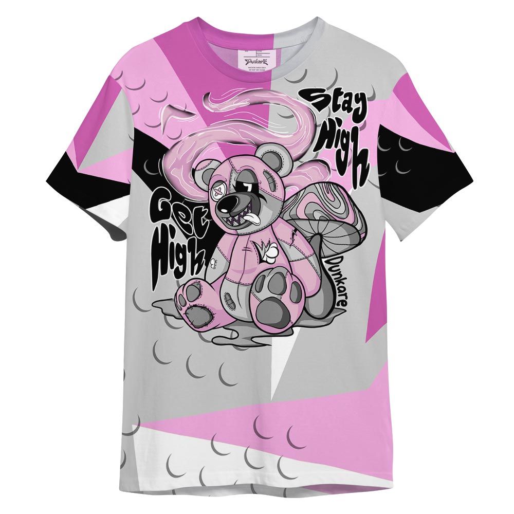 Shirt To Match Hyper Violet 4s T- - Get High Bear T- Shirt Graphic Shape Unisex 1101 NCMD