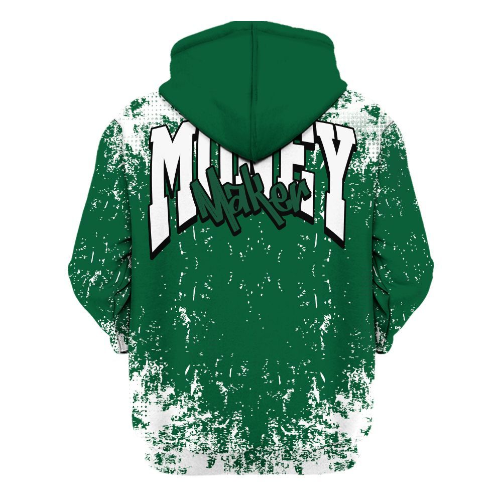 Hoodie To Match High Gorge Green 1s - Move In Silence Money Street Retro All Over Print