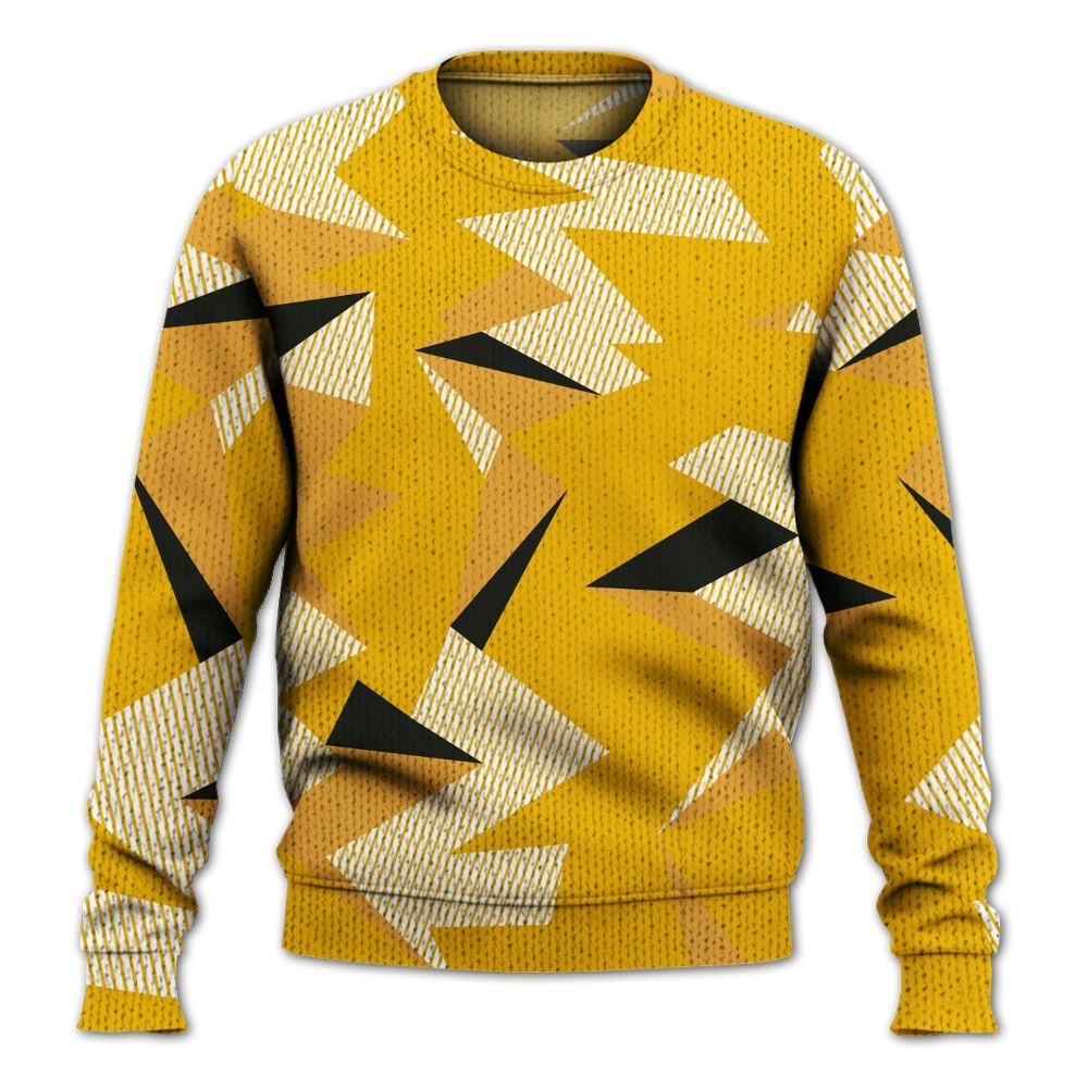 Knitted Sweater To Match Del Sol 13s - Geometric Camouflage Pattern