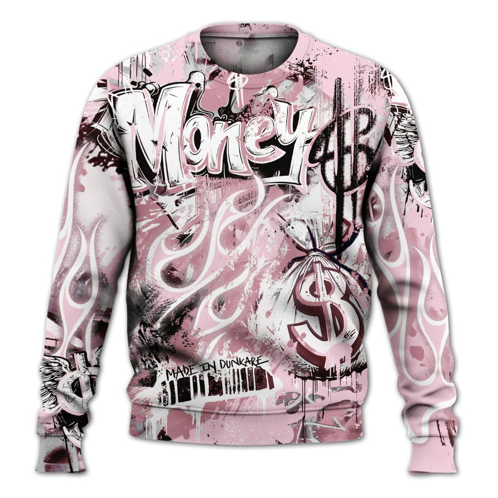 Sweatshirt To Match Orchid 4s - The Best Money All Over Print
