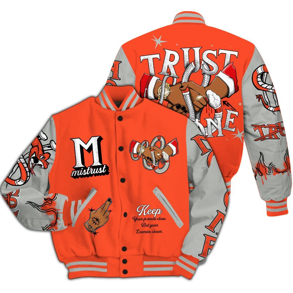Varsity Jacket To Match Air Max 1 86 Cosmic Clay - Trust No One Snake-Bite Street Style All Over Print