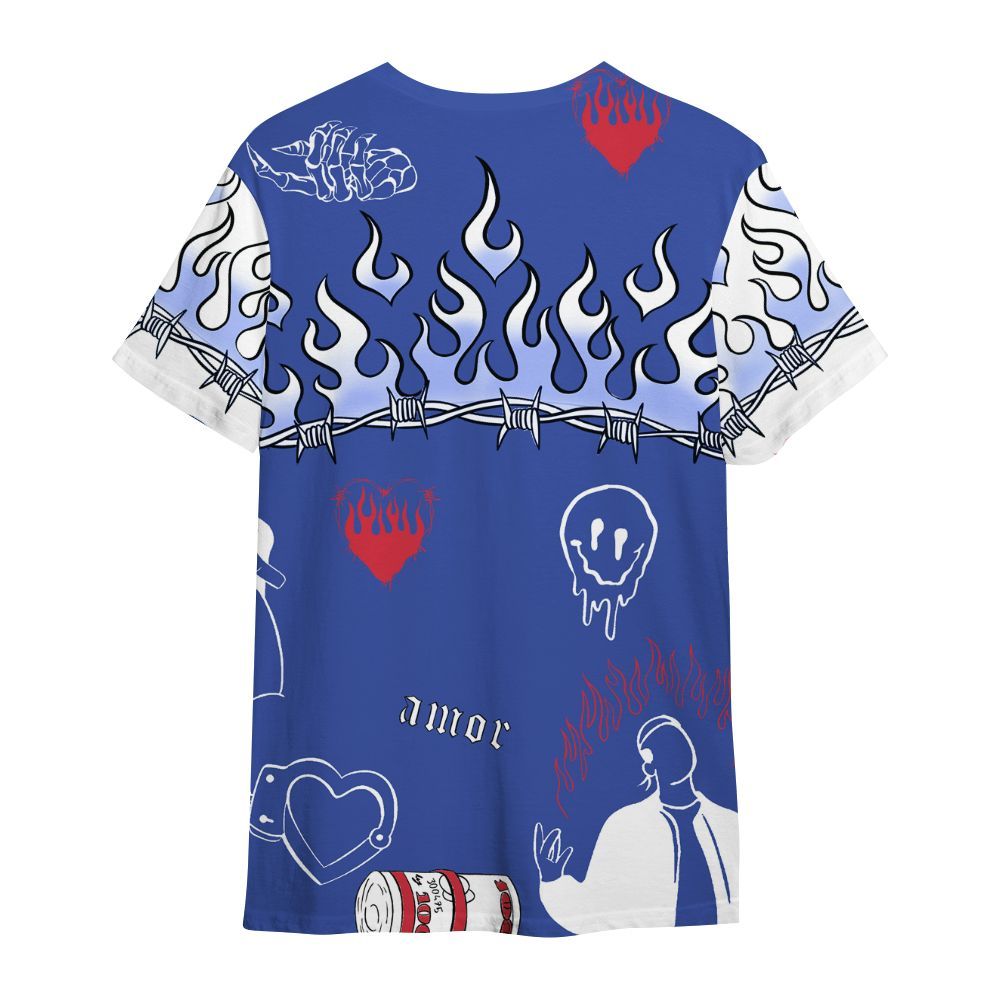 Shirt To Match Air Griffey Max USA Red White Blue 1s - Snake Trust No One All Over Print