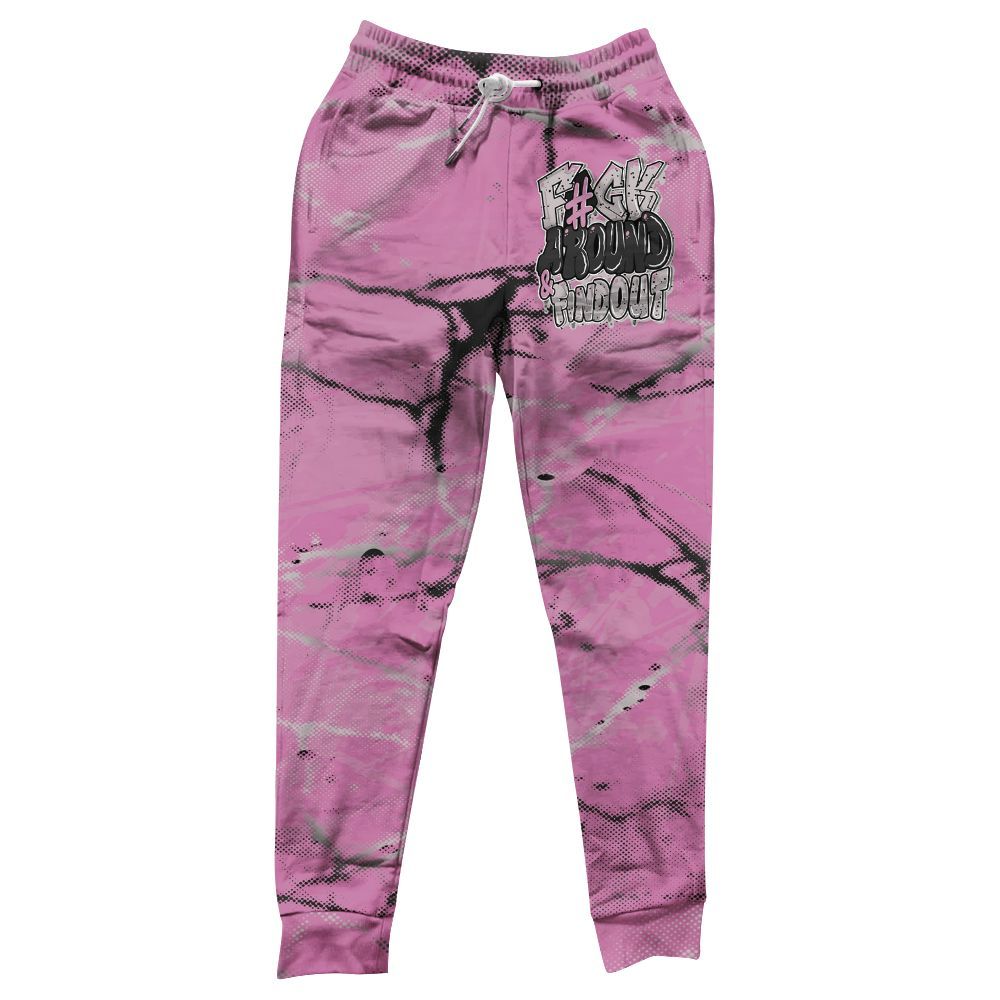 Sweatpant To Match Neutral Grey Black White Orchid 4s - F Around Find Out Graphic Profound All Over Print