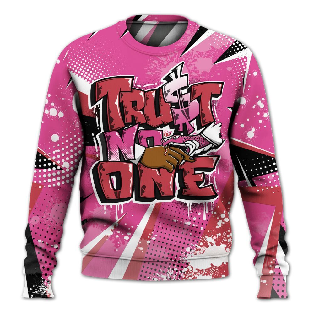Sweatshirt To Match KD 4 Aunt Pearl - Poly Trust No One Dripping All Over Print